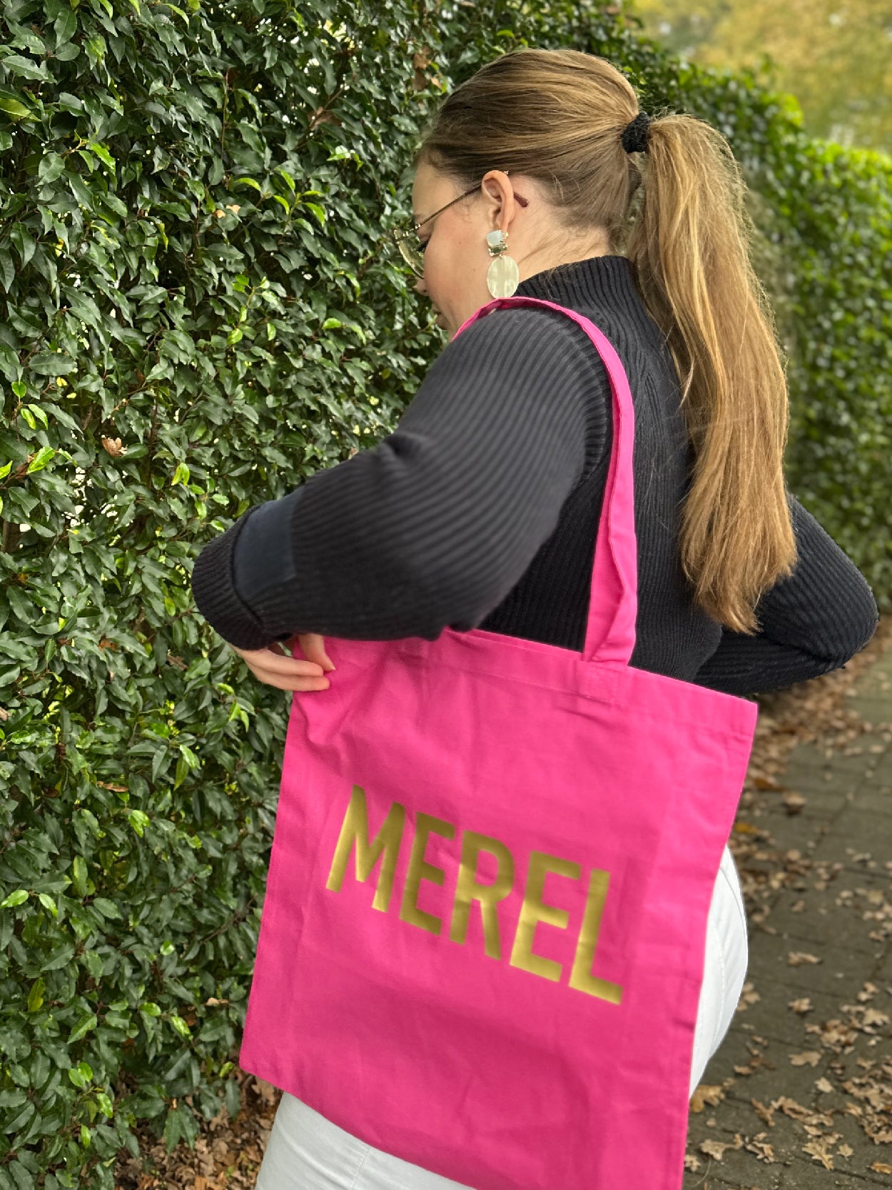 Roze shopper