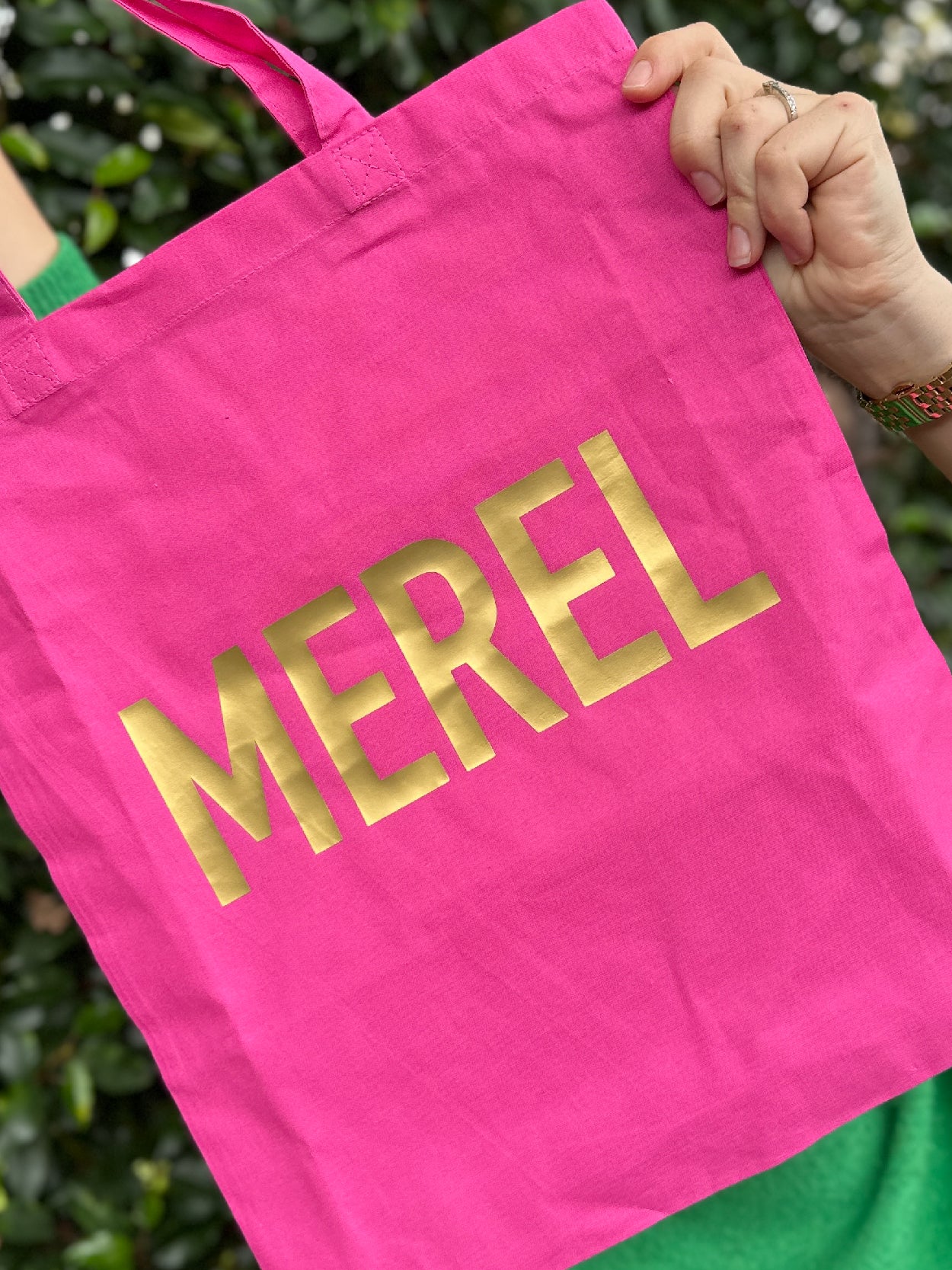Roze shopper