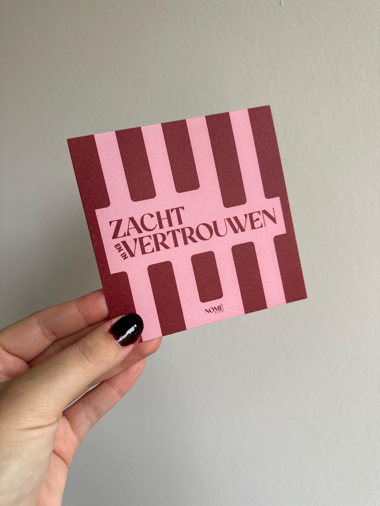 Zacht en in vertrouwen (kaart)